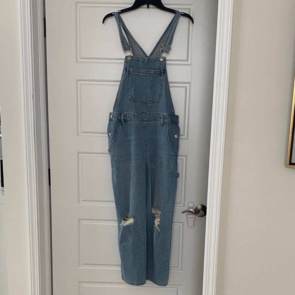 Wild Fable Light Blue Denim Overalls